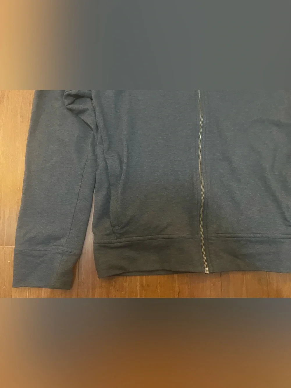 Pact Hoodie Full Zip Mens M Charcoal Gray Organic Cozy Soft